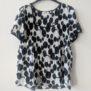 Nicola semi-sheer top